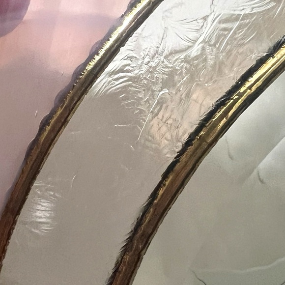 Vintage stained glass like sun catcher w/etched little‎ girl and doll under tree - Picture 8 of 8